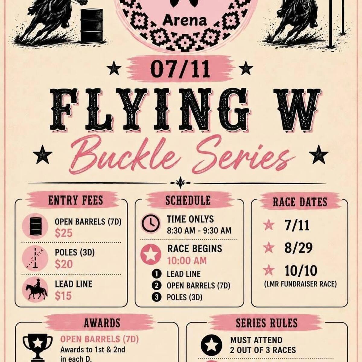 Flying W Arena Buckle Series