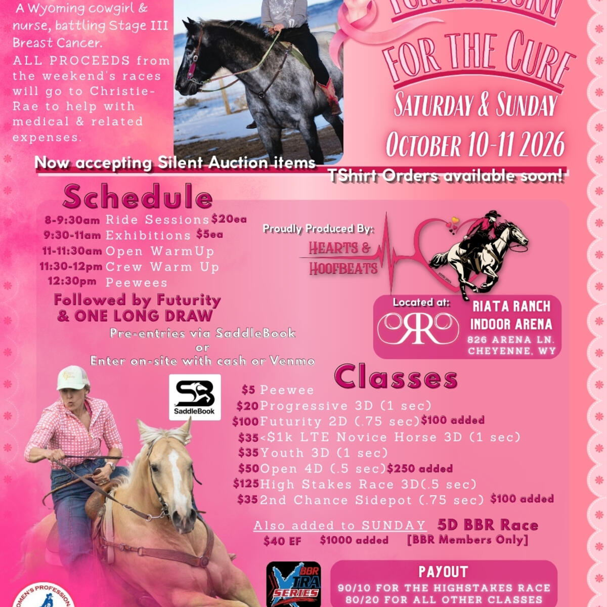Turn N Burn For The Cure flyer