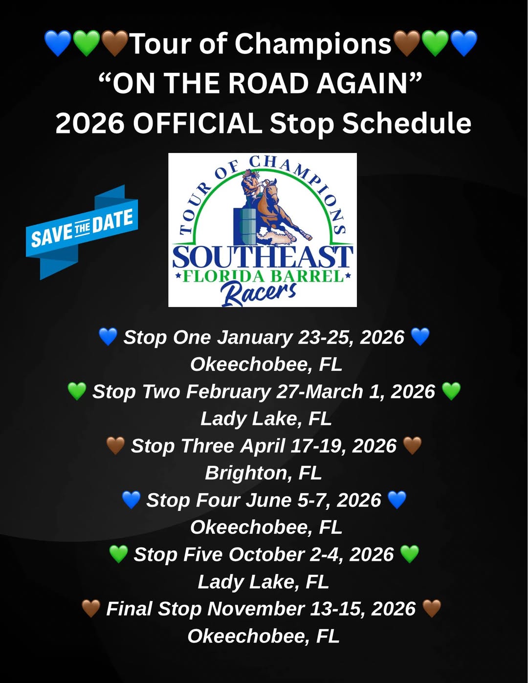SEFBR Tour of Champions Stop Five, NBHA FL 09 Doubleheader Saturday flyer