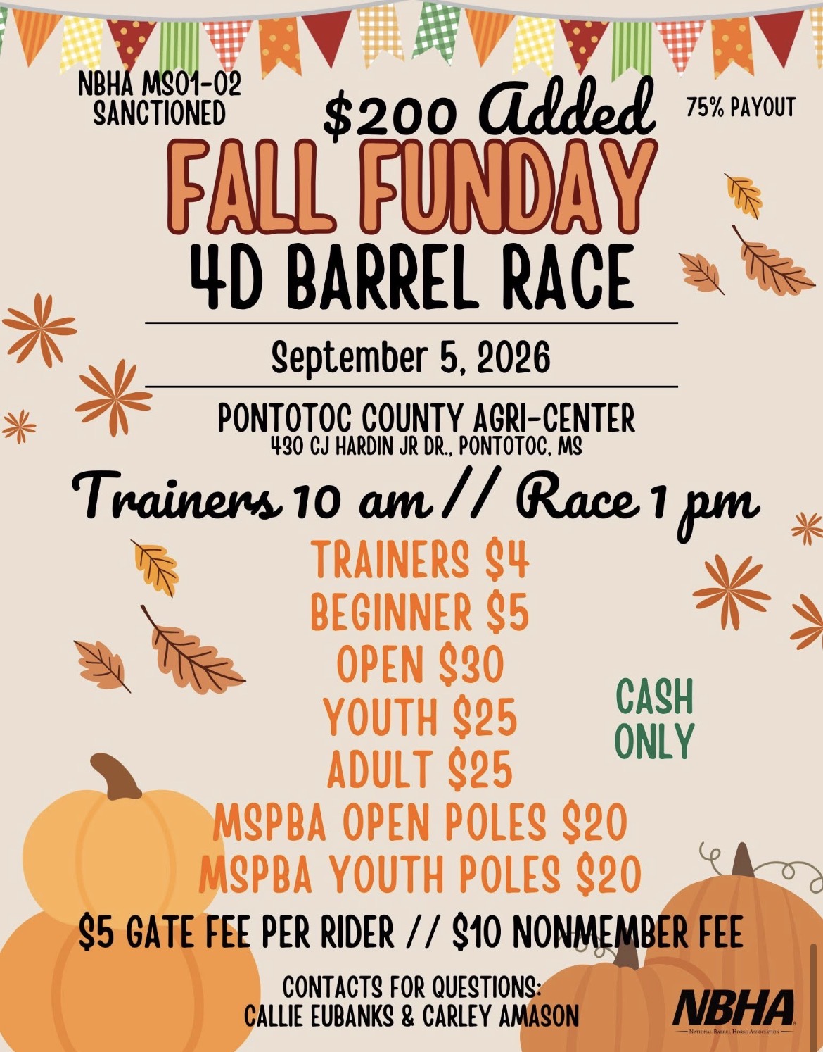 NBHA MS 01-02 Fall Funday