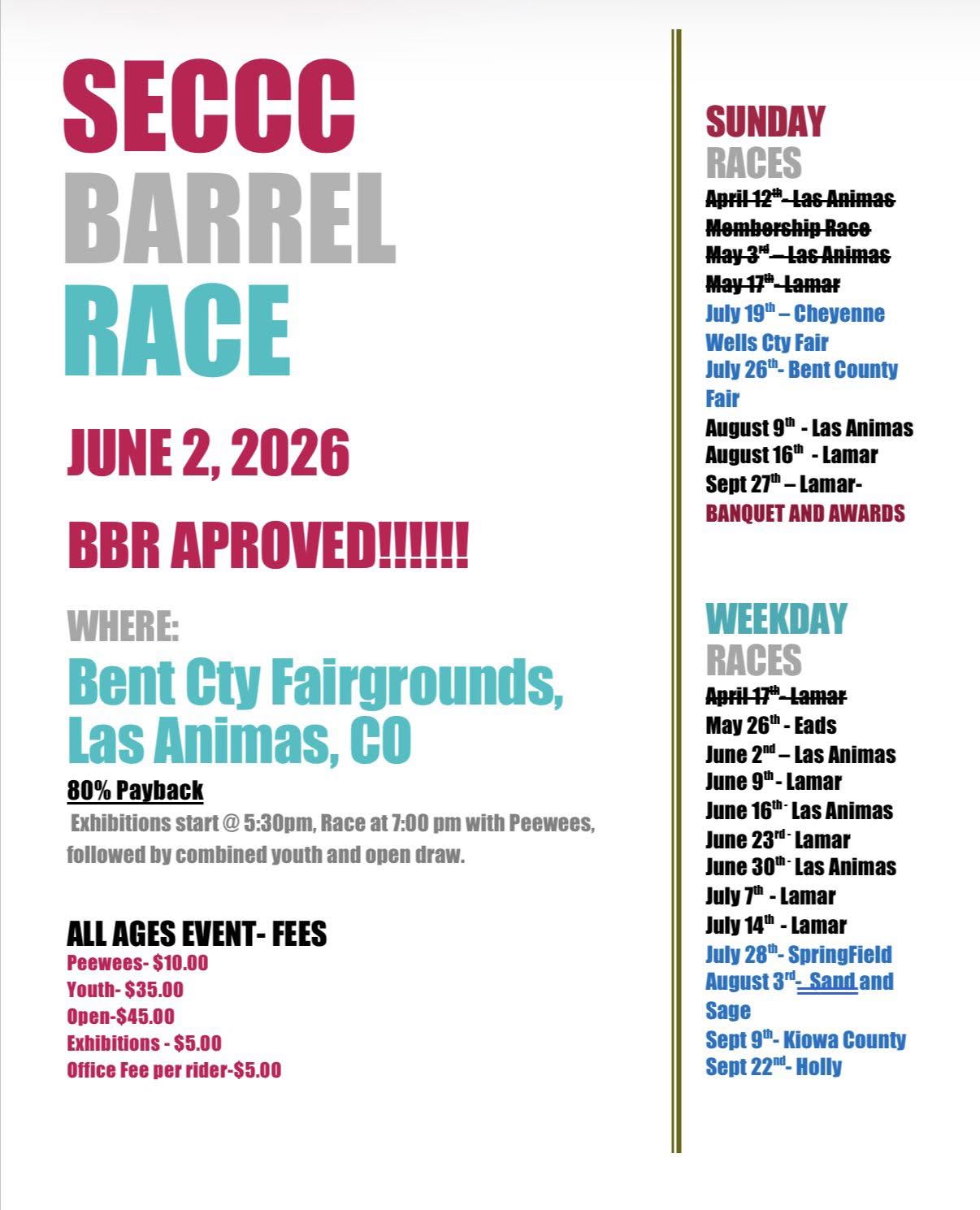 SECC 2026 Barrel Races