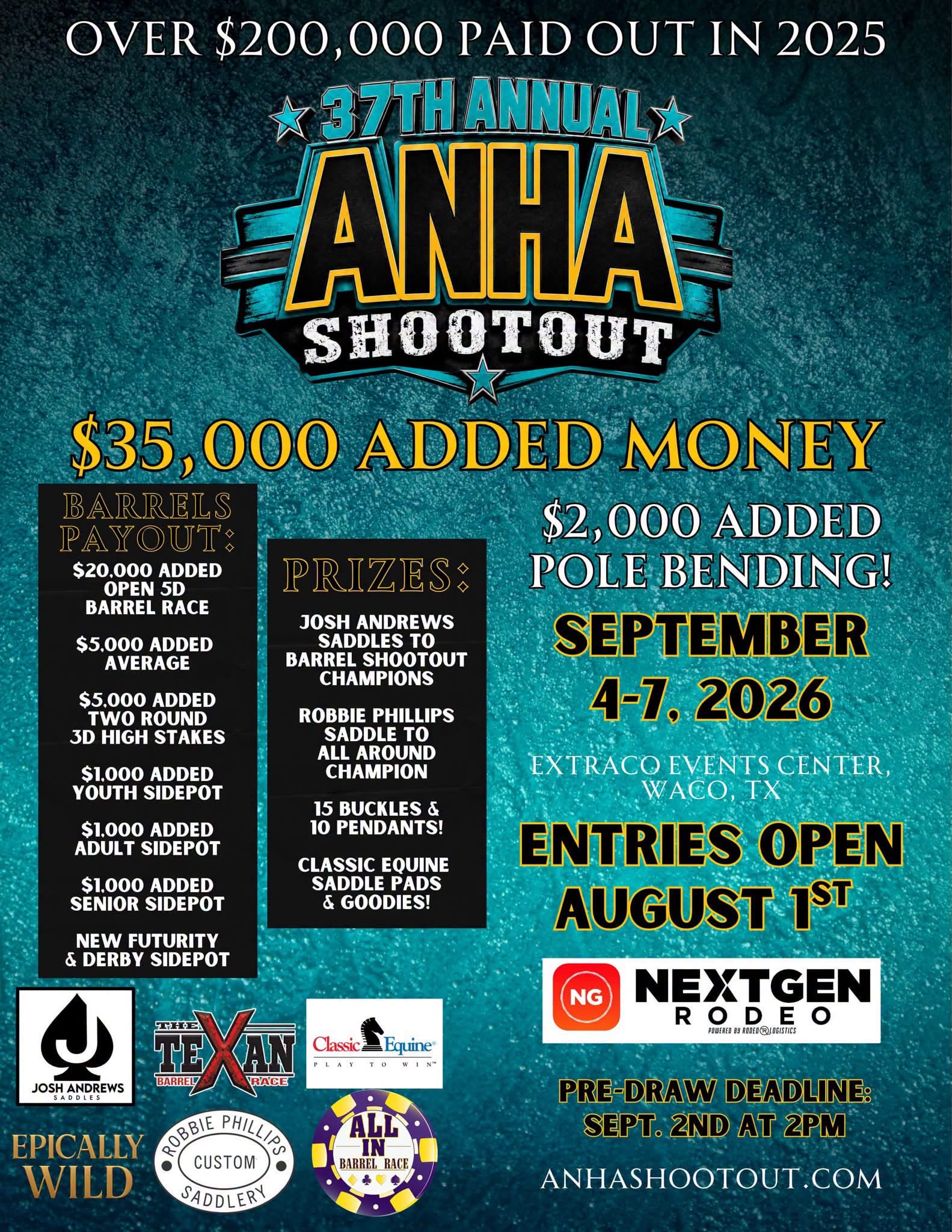 37TH ANNUAL ANHA SHOOTOUT