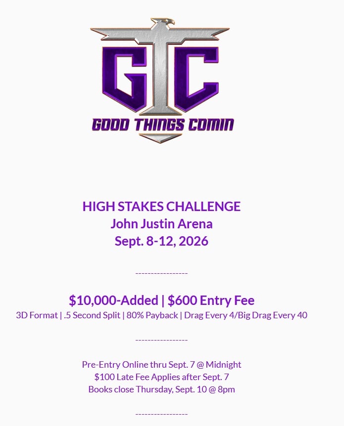Good Things Comin High Stakes Challenge In Conjunction w Breeders Challenge