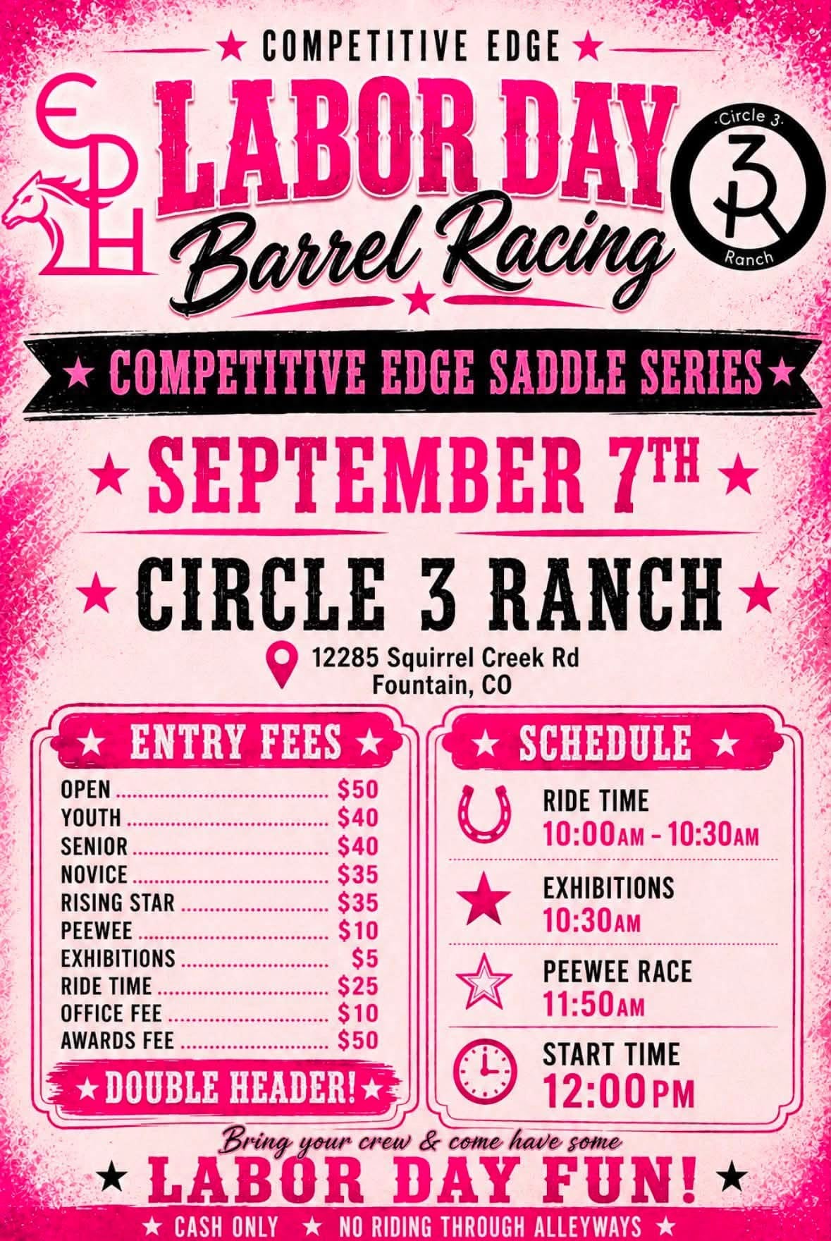 Competitive Edge Labor Day Barrel Racing