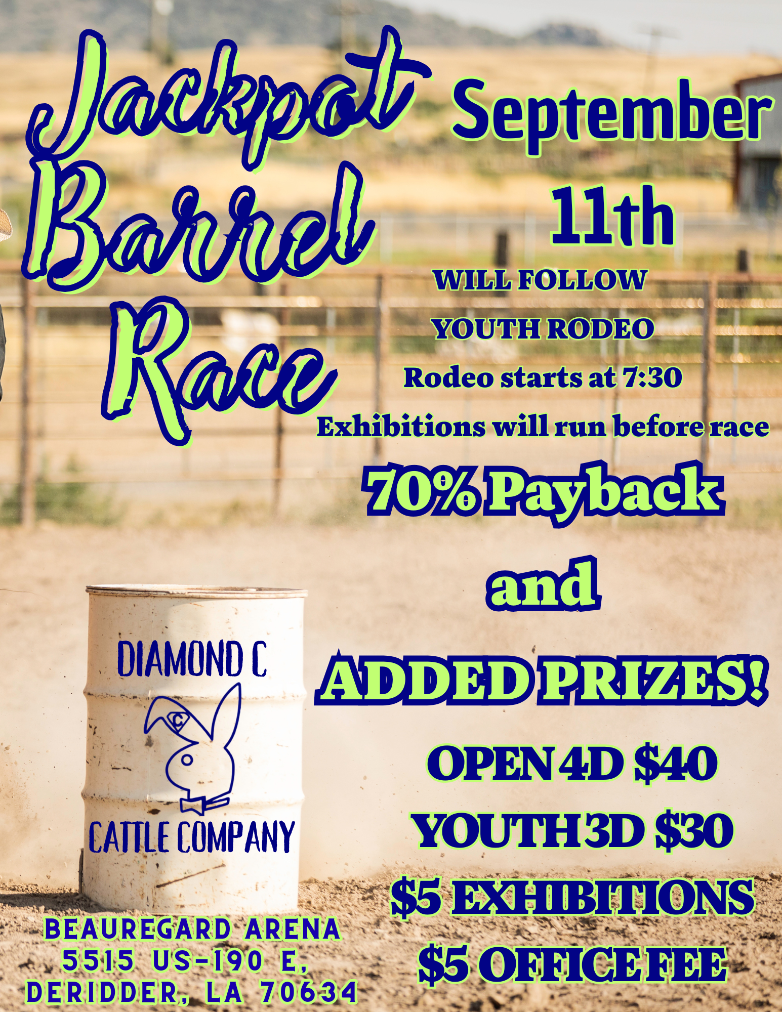 Diamond C Jackpot Barrel Race