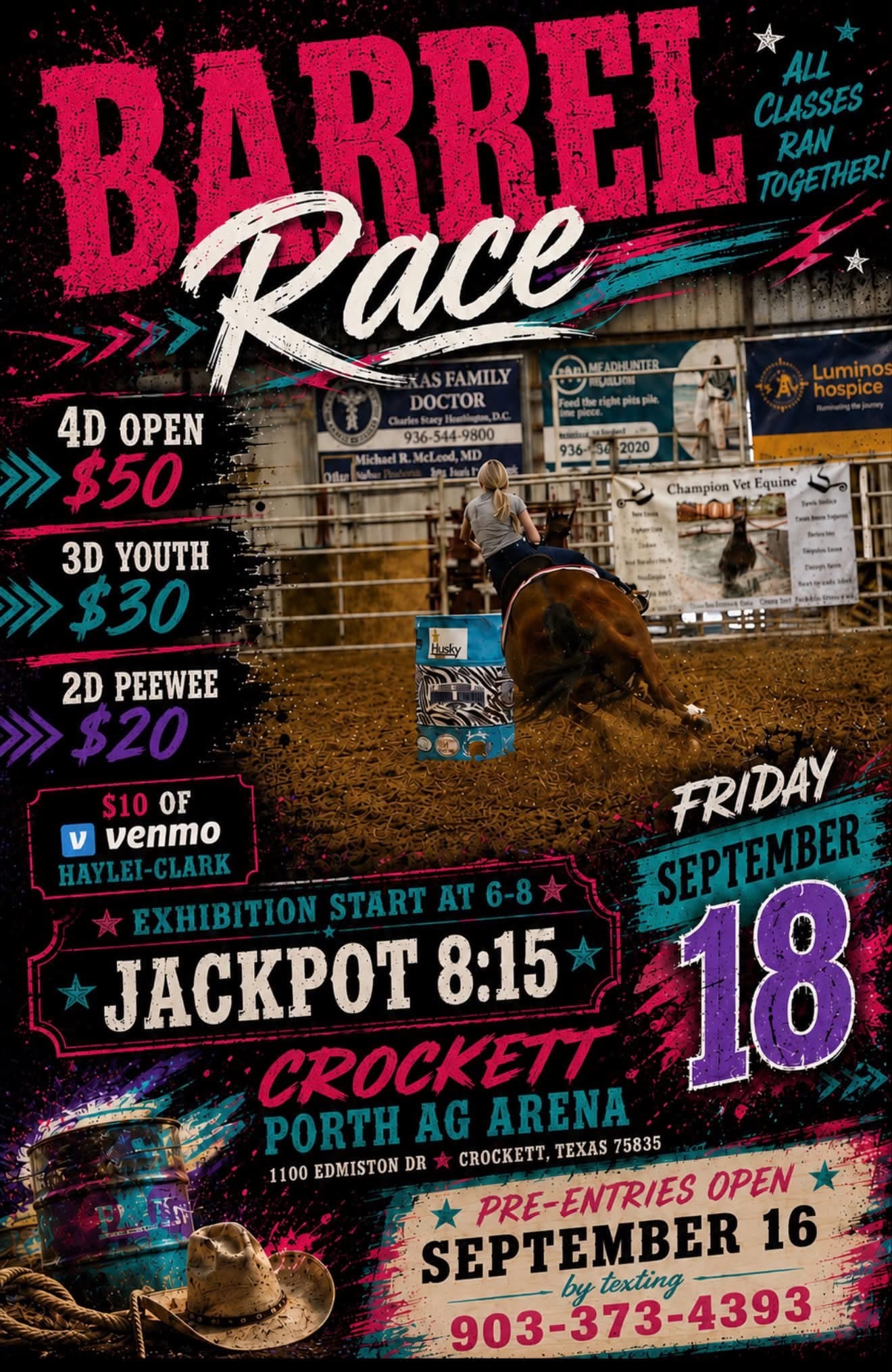LIVELY PRODUCTIONS BARREL RACE