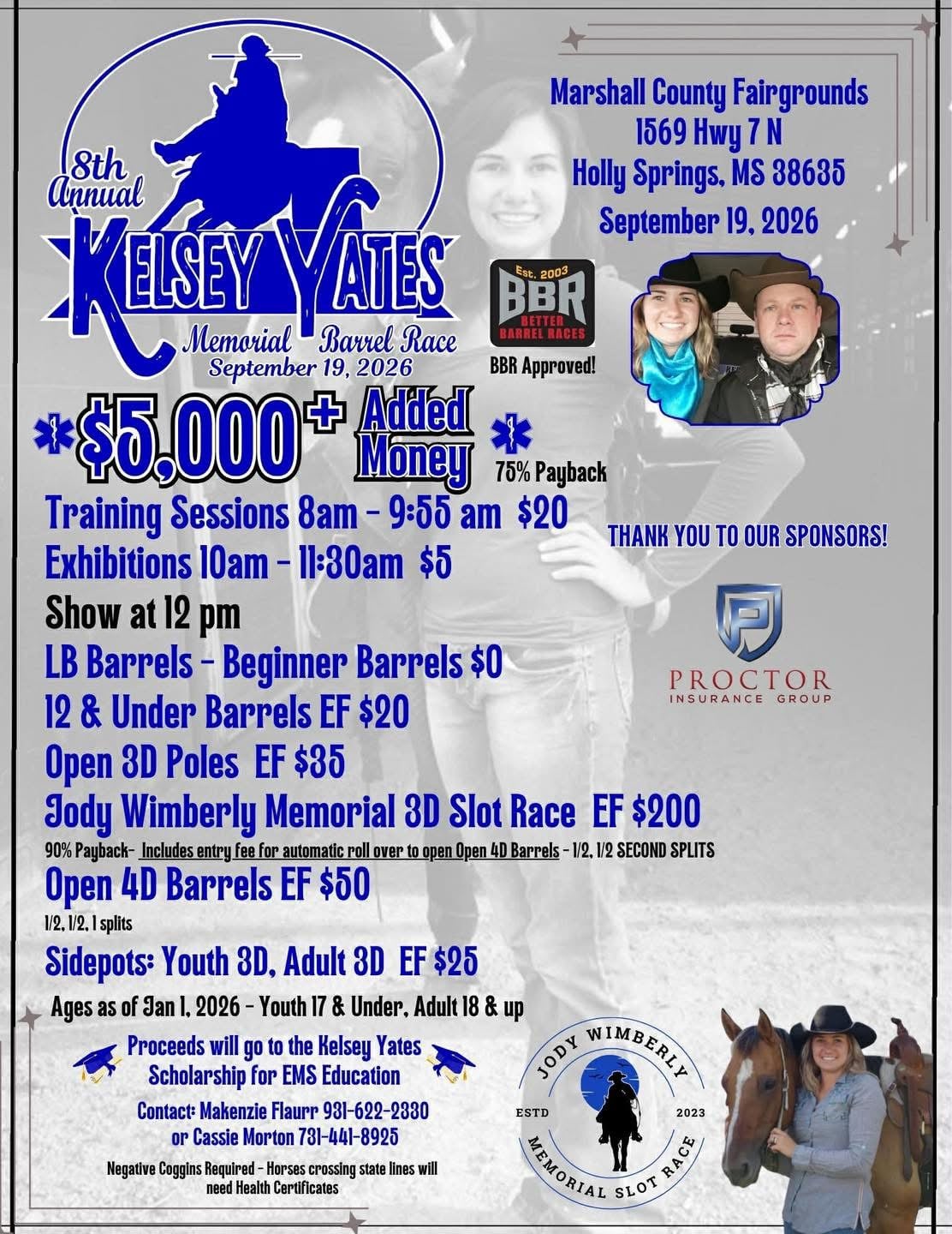 KELLY YATES MEMORIAL BARREL RACE