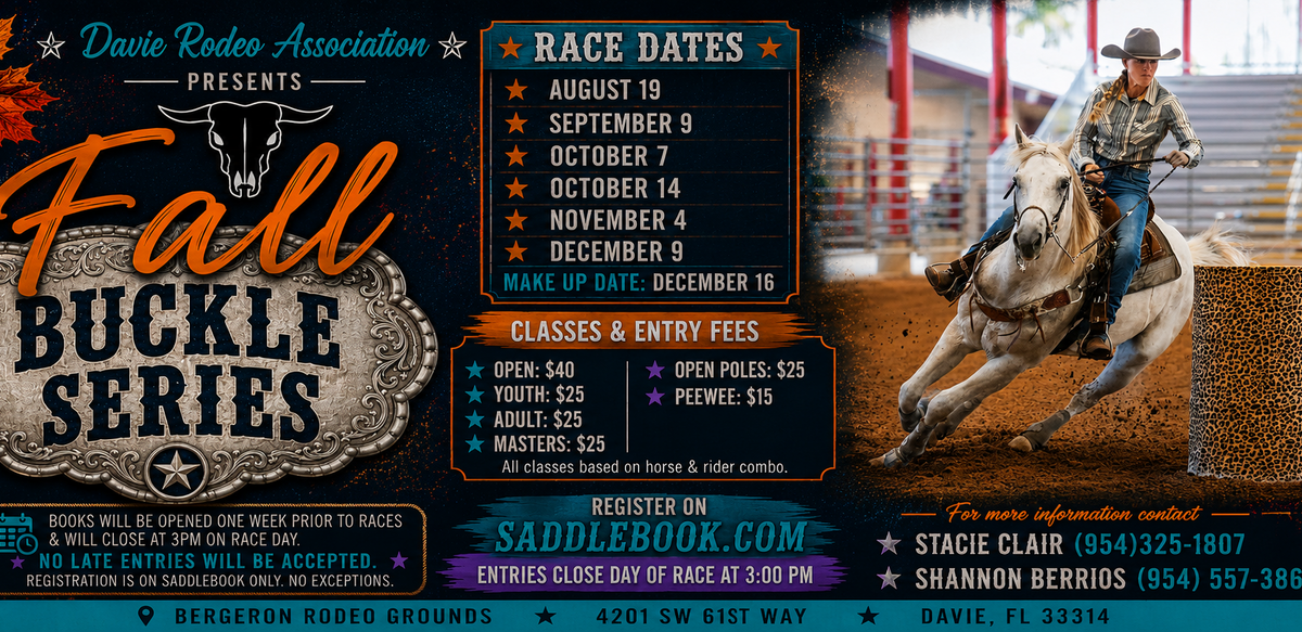 2026 DRA Fall Buckle Series Race #5 flyer