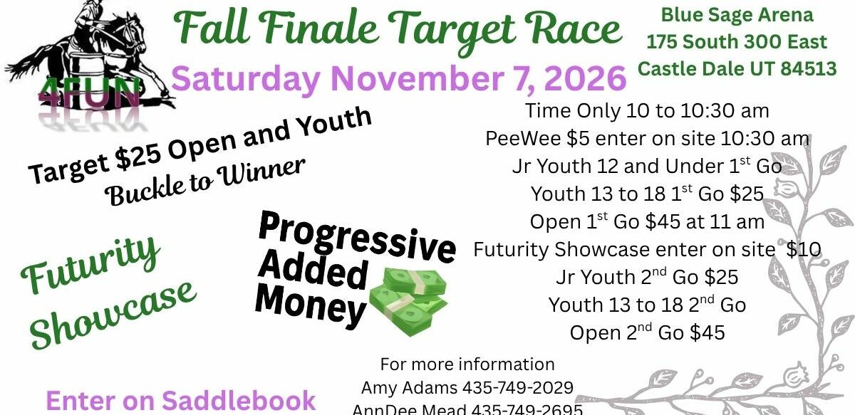 4FUN Fall Finale Target Race 2026 flyer