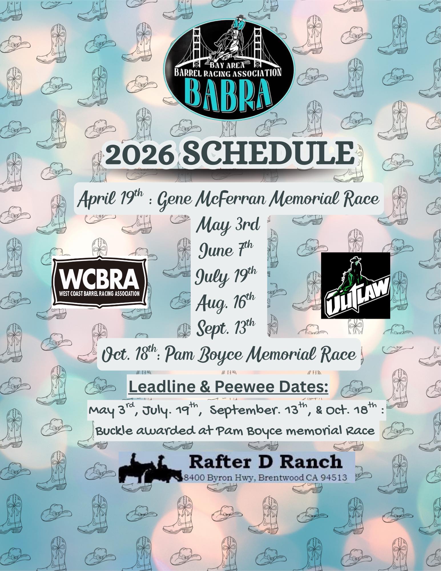 Pam Boyce Memorial Race flyer