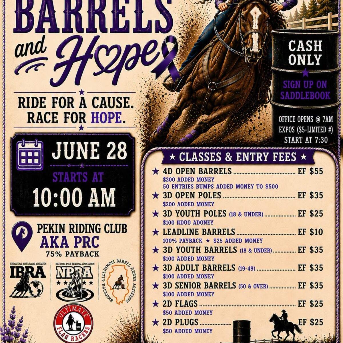 Boots, Barrels and Hope flyer