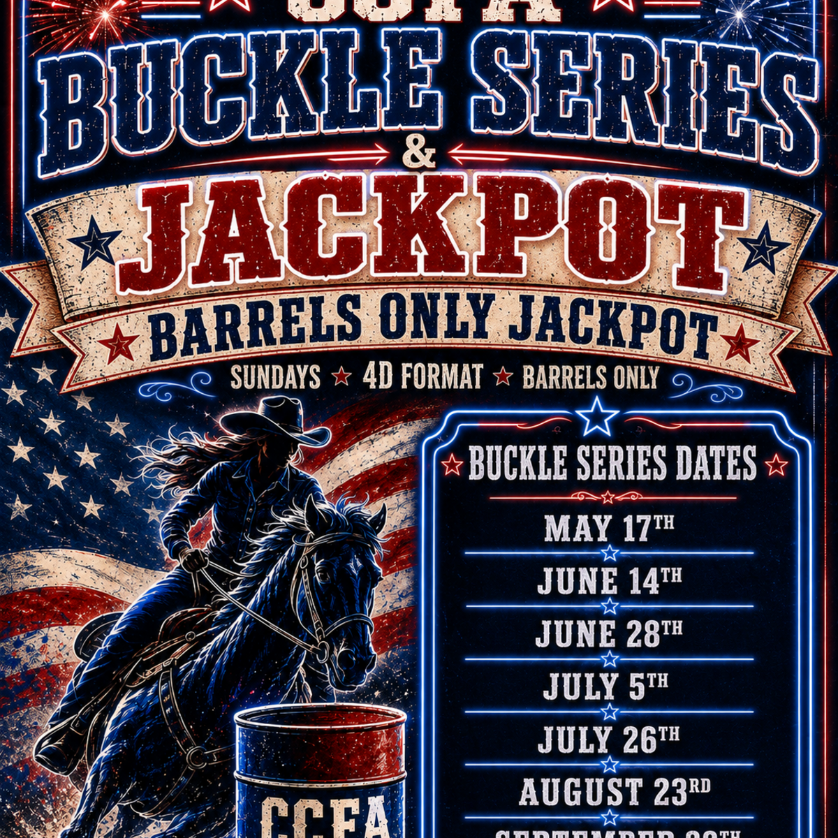 September 20th, 2026 Barrels Jackpot and Buckle Series #7