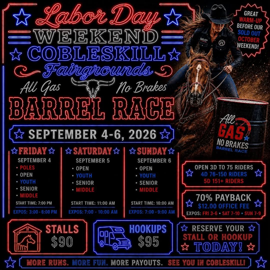 All Gas No Brakes Barrel Race Weekend Labor Day Weekend