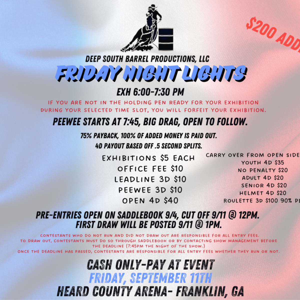 9.11.26 $200 Added Friday Night Lights