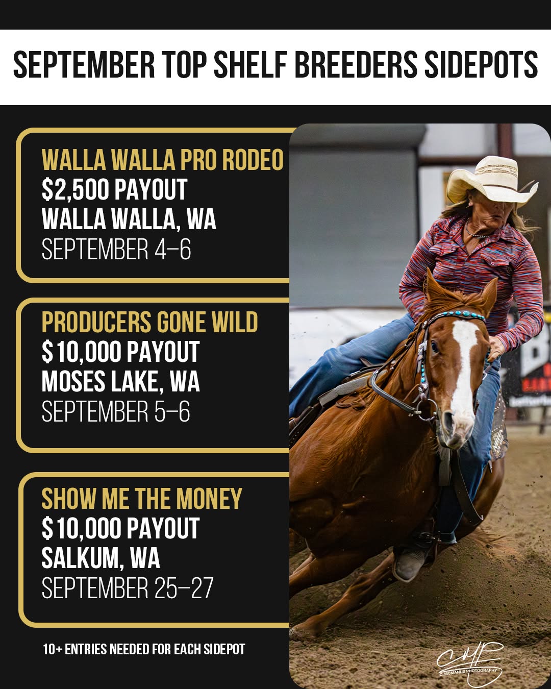 Walla Walla Pro Rodeo TOP SHELF BREEDERS $2500 Sidepot-