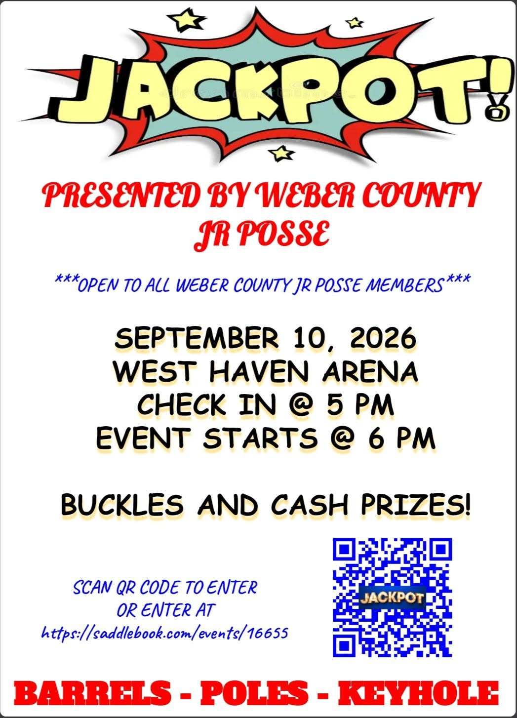 Weber County Jr Posse Jackpot
