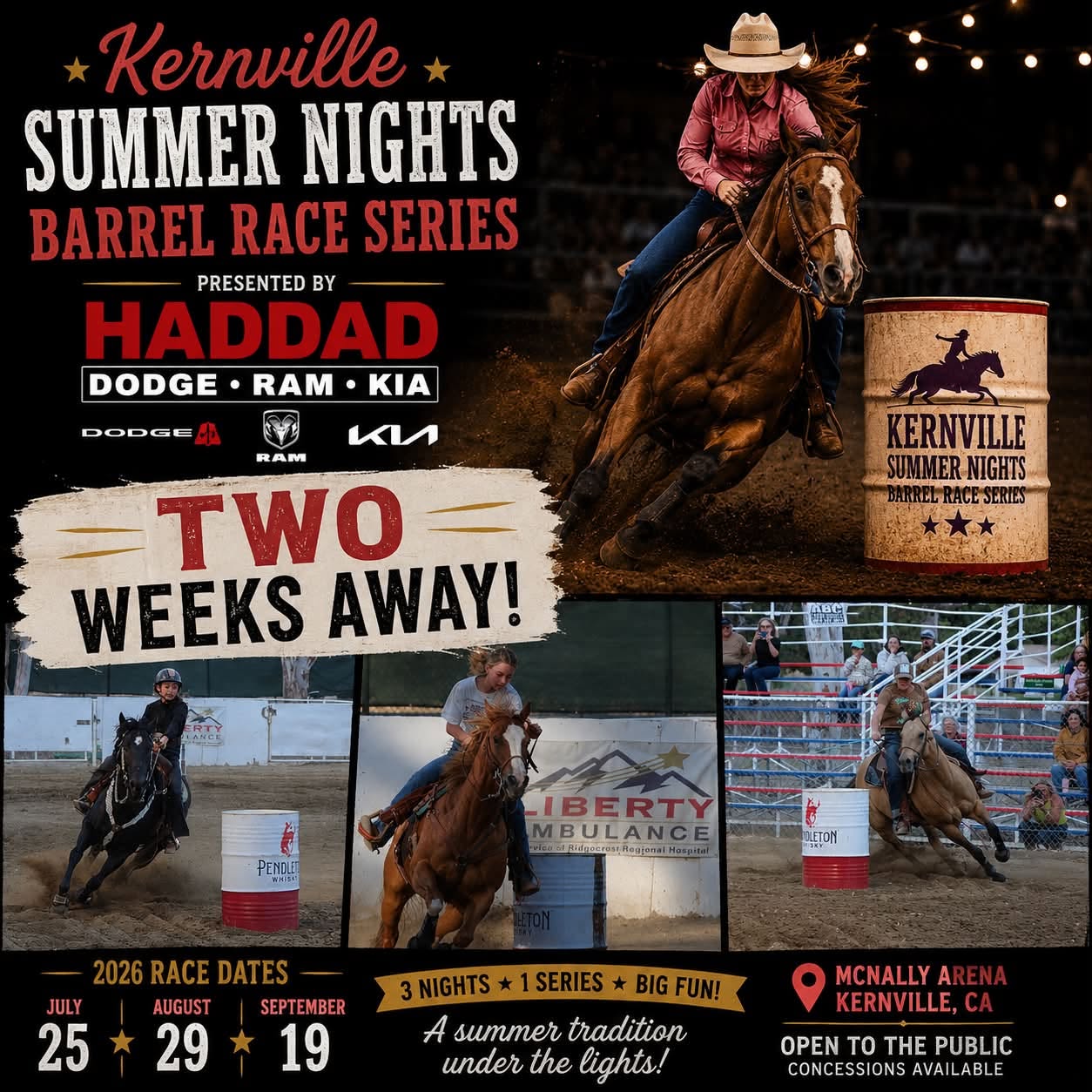 Kernville Summer Nights Barrel Race Buckle Series