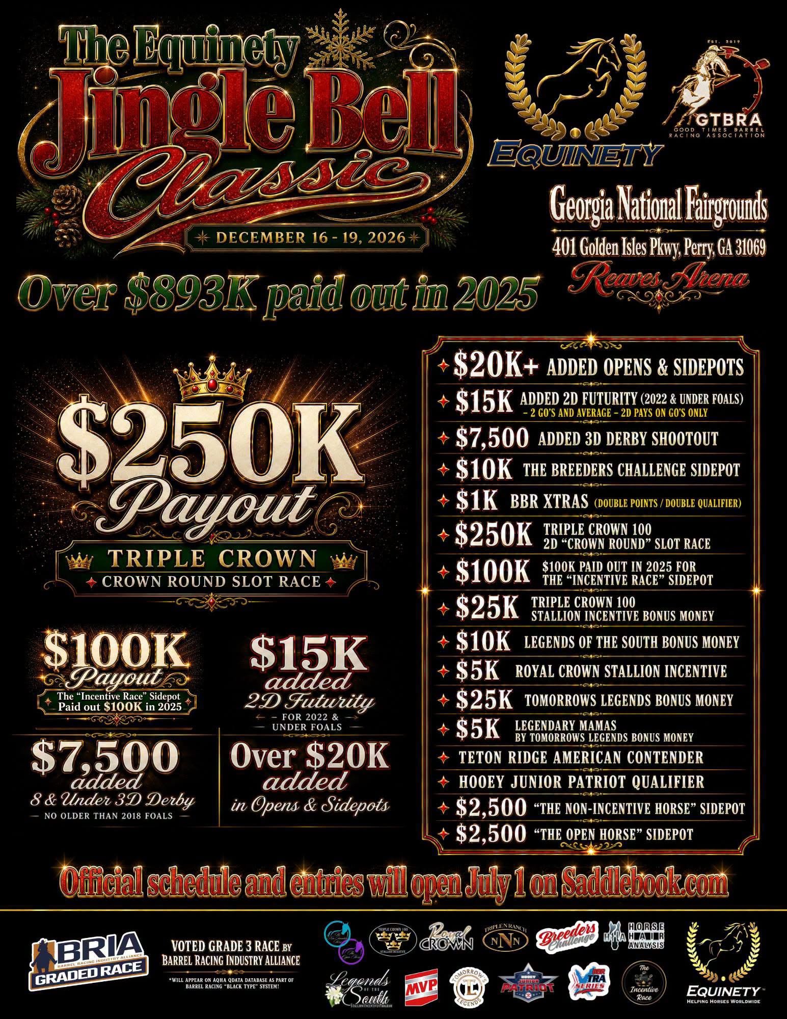 "Jingle Bell Classic" - Stalls, Exhibitions, Vendor page ONLY! flyer