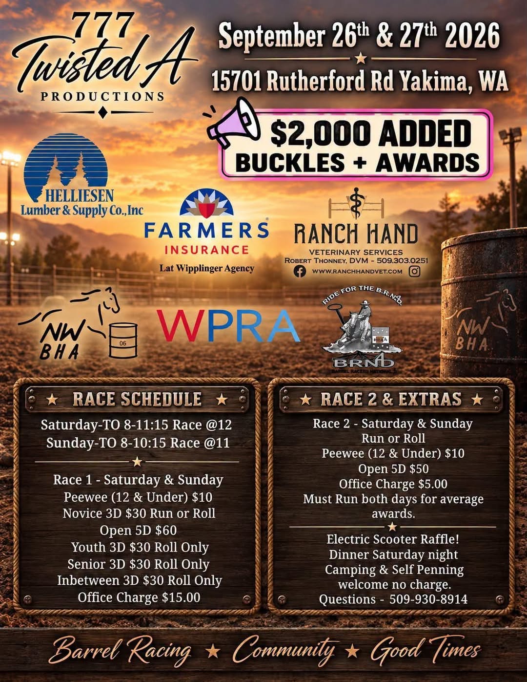 TWISTED A PRODUCTIONS BARREL RACE