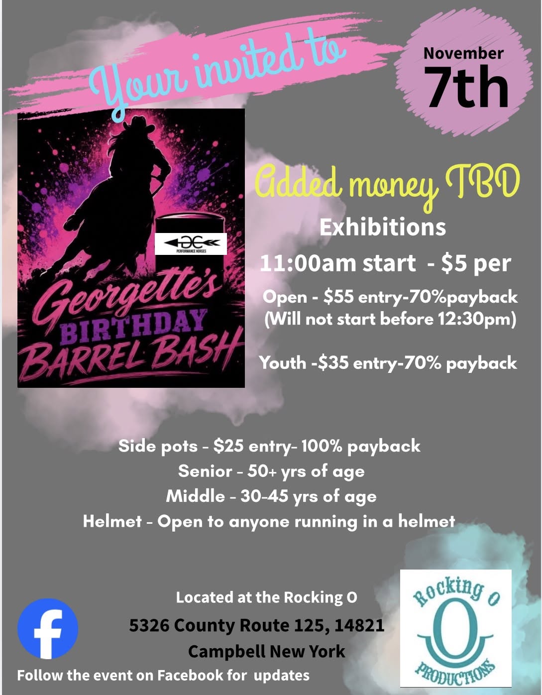 Birthday Barrel Bash flyer