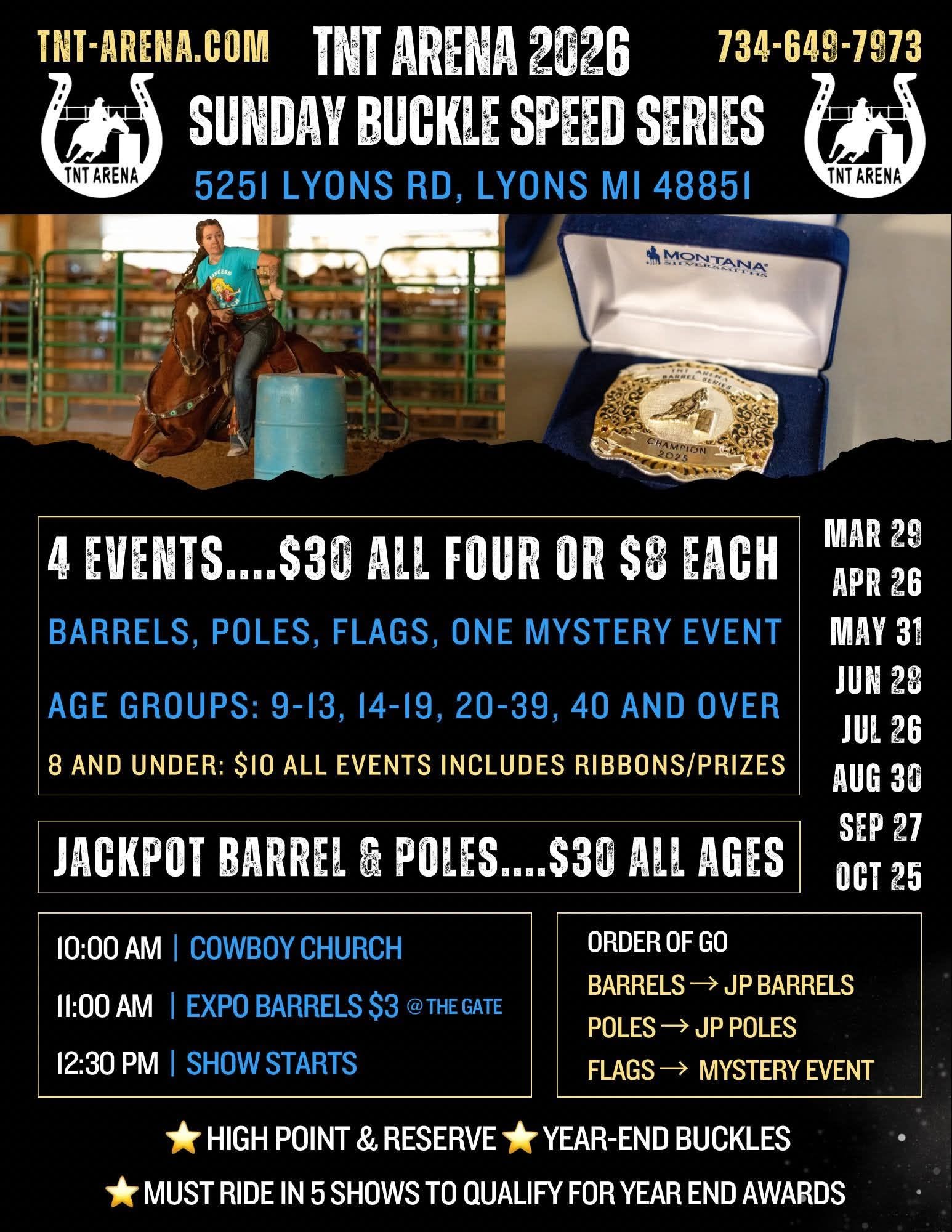 TNT Buckle Series Speed Show (9/27) flyer