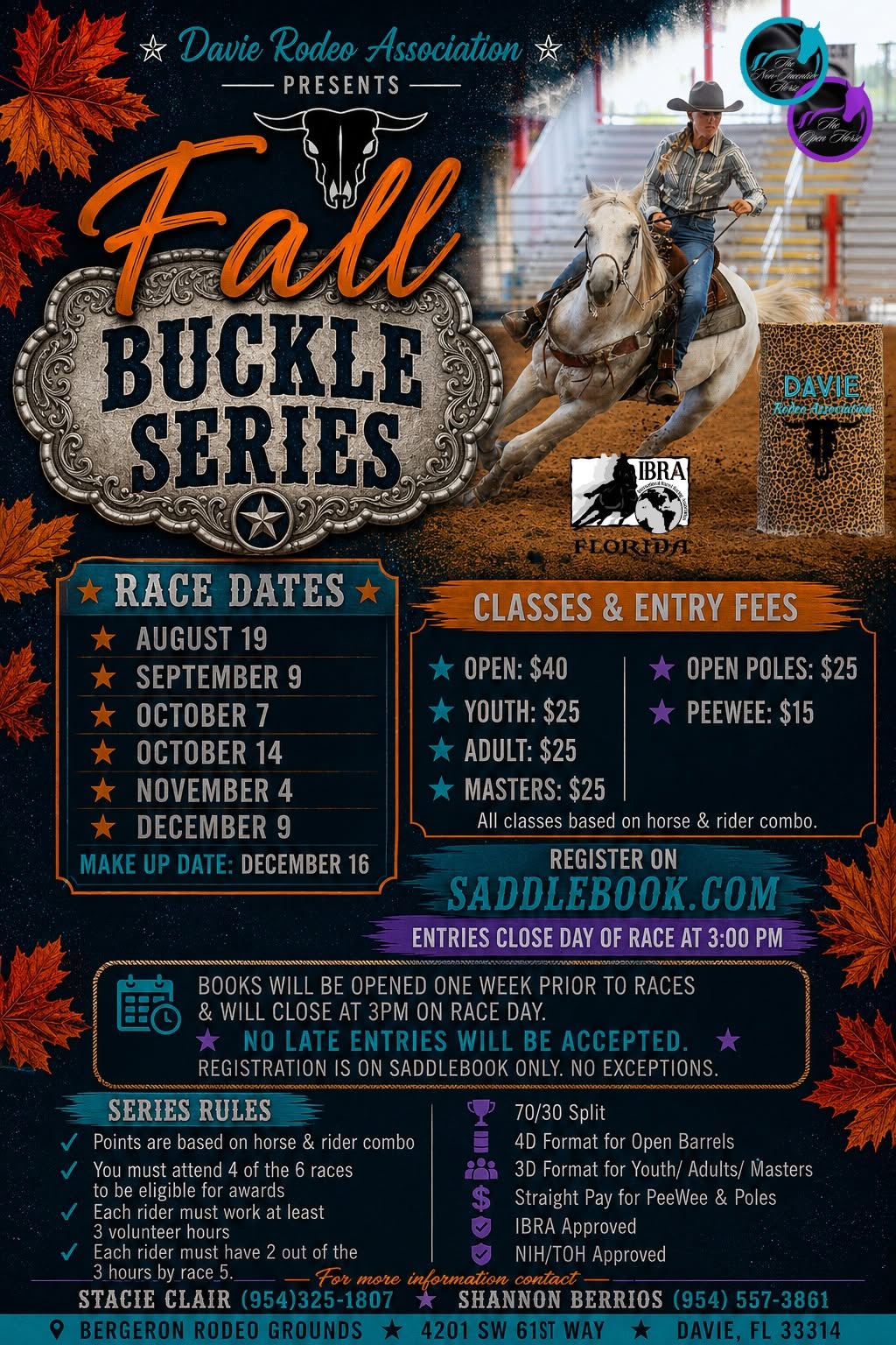 2026 DRA Fall Buckle Series Race #3 flyer