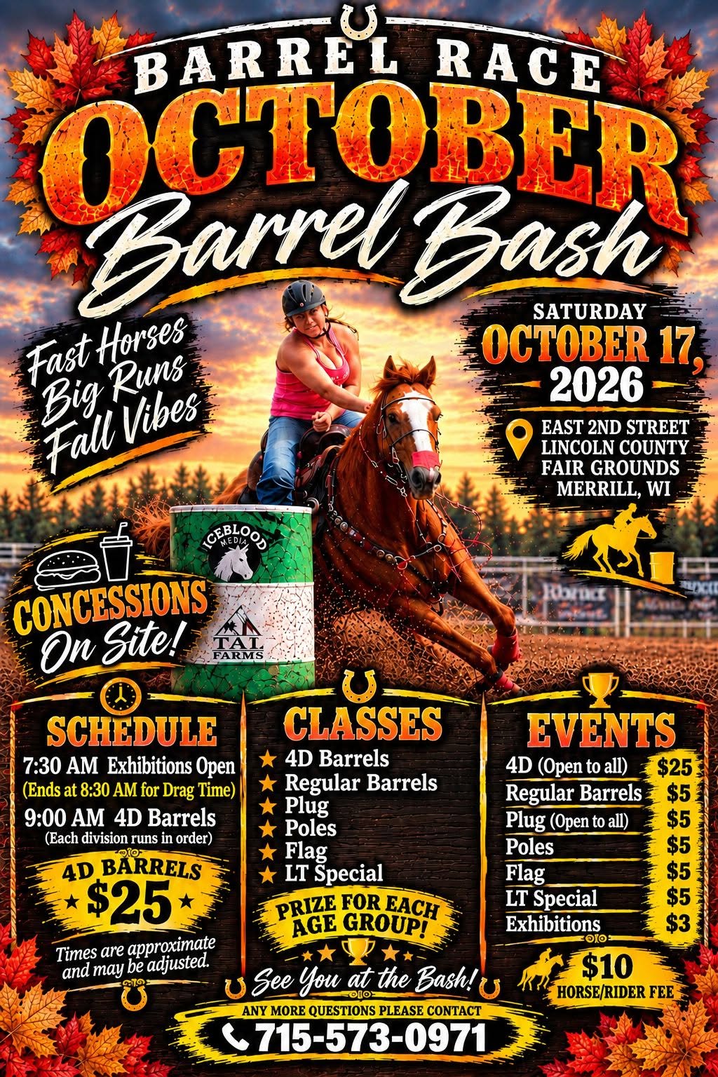 October Barrel Bash flyer