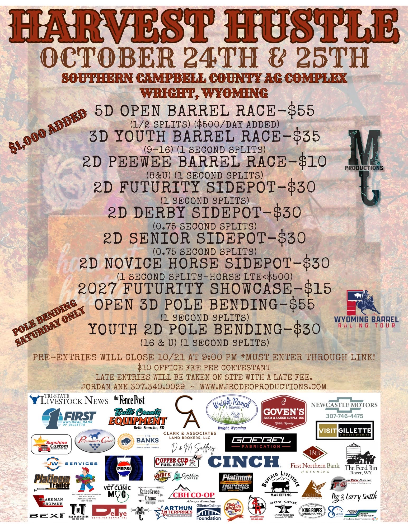 Harvest Hustle flyer
